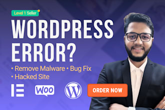 fix wordpress critical error, hacked site, malware, or any wordpress bug