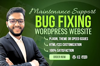 fix wordpress critical error, hacked site, malware, or any wordpress bug