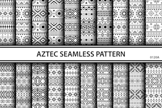 create seamless and unique pattern designs for fabric, packaging, or digital use