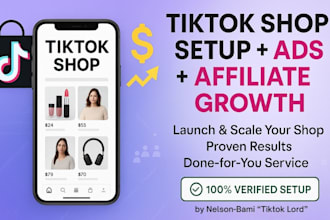 setup tiktok shop, tiktok dropshipping, tiktok shop ads and affiliate marketing