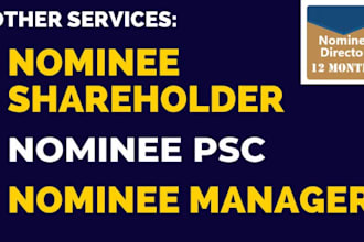 be your UK company nominee director and shareholder services