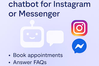 build an ig or messenger chatbot to book appointments