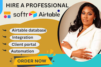 setup airtable database, airtable automation, softr wbapp, softr, client portal