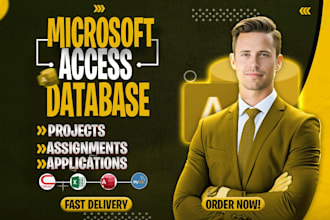 develop ms access database assignments and projects