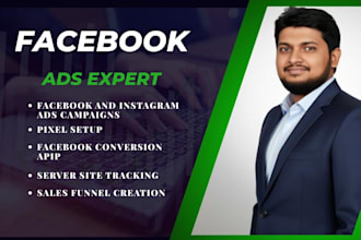 be your meta ads specialist to set up your facebook and instagram ads campaign