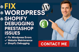 fix wordpress errors pretashop wordpress issue shopify debugging wordpress bug