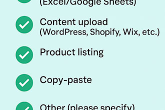 do accurate data entry, content upload, and admin support