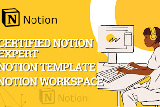 be your notion virtual assistant, design notion template