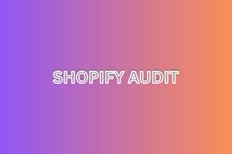 audit and optimize your shopify store to boost conversions