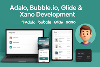 develop bubble adalo mobile web app saas mvp mobile app website buildfire xano