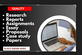 write research reports projects case studies and apa papers