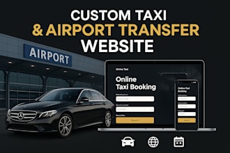 build airport transfer website, chauffeur, vtc, limousine, taxi booking website