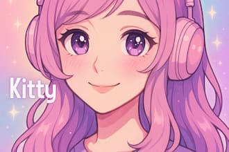 draw cute anime style art or chibi icons for you