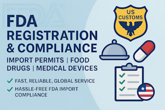 do fda registration, compliance for food, drugs, medical devices import permit
