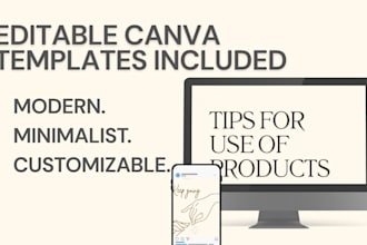 design a minimalist logo and canva brand kit