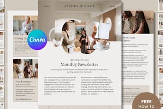 design magazine layout, cover page, design fashion birthday newsletter booklet