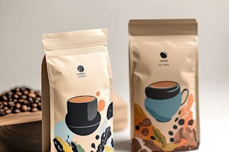 do  product packaging box and labels design