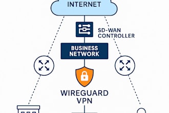 implement sd wan connectivity and secure wireguard VPN for your business