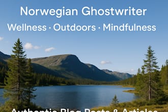 write blog posts about health, wellness and the outdoors