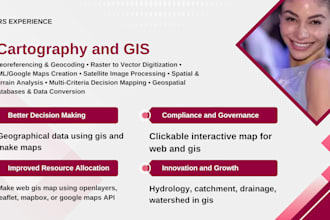 do geographical data using gis and make maps