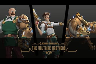 turn your vision into a professional stylized concept character