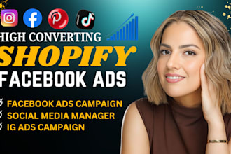 do shopify facebook ads campaign, instagram ads, shopify marketing and meta ads