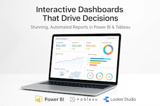build a professional power bi, tableau, or looker studio dashboard
