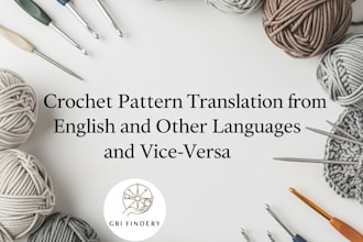do crochet pattern translation english to any language