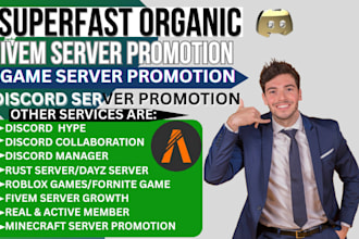 roblox server promotion,gaming server,fivem,dayz,rustminecraft discord promotion