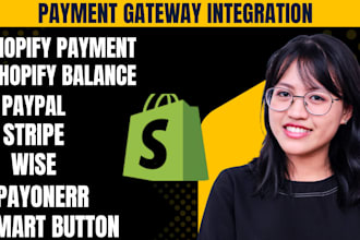 integrate any payment gateway into shopify website