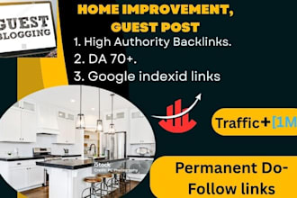 publish a da 70 guest post on home improvement and landscaping