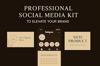 design a professional social media kit for your brand