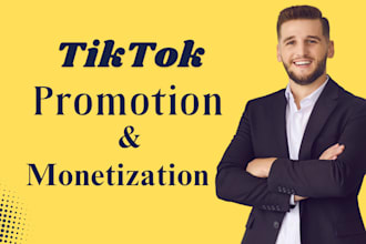 complete tiktok monetization, promotion organically