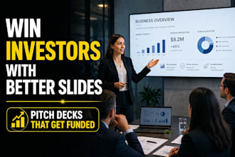 design professional powerpoint, google slides, or pitch deck presentations