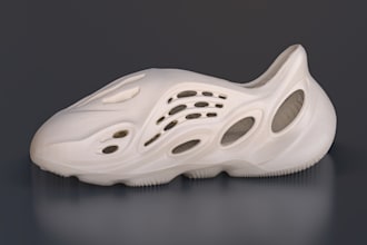 create 3d wearable footwears, 3d sneakers, sneakers, shoes, 3d shoes heels crocs
