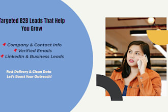 do b2b lead generation with targeted prospect list and verified emails