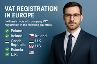 do company vat registration for austria, cyprus, czech republic, estonia, france