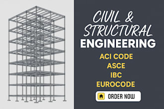 do civil and structural designs of concrete and steel