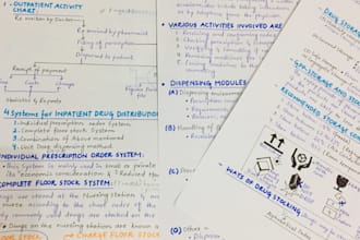 gracefully handwrite any documents, study notes and letters