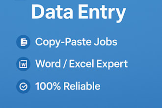 do fast and accurate data entry, typing, and file conversion