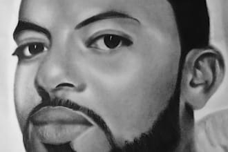 draw realistic custom pencil portraits from your photos