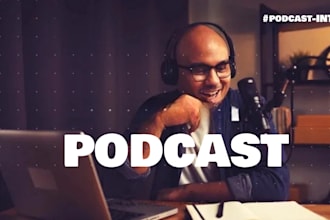 create a short podcast intro with background music
