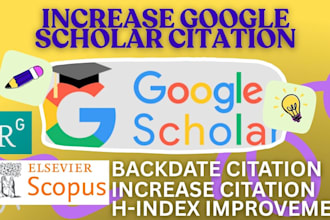 increase google scholar citation in a peer review index journal scopus