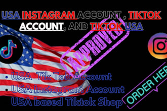 create tiktok USA, UK, france with no vpn within 24 hours and instagram