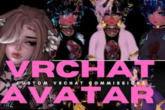 make custom 3d vrchat model furry avatar 3d vtuber model