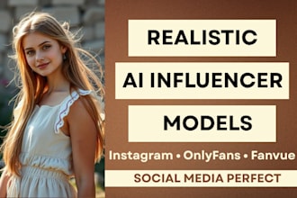 create realistic ai influencer model for instagram onlyfans fanvue brands use
