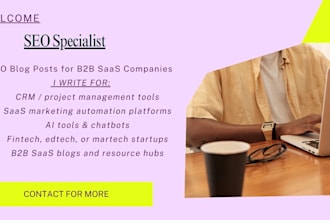 write SEO blog posts and website content for your b2b saas company