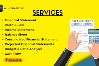 prepare accurate financial statement, balance sheet for you and your business