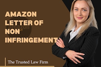 write a legal letter of non infringement to reinstate your brand sales on amazon