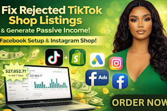 fix tiktok shop rejected listings, setup tik tok dropshipping, tiktok shop ads